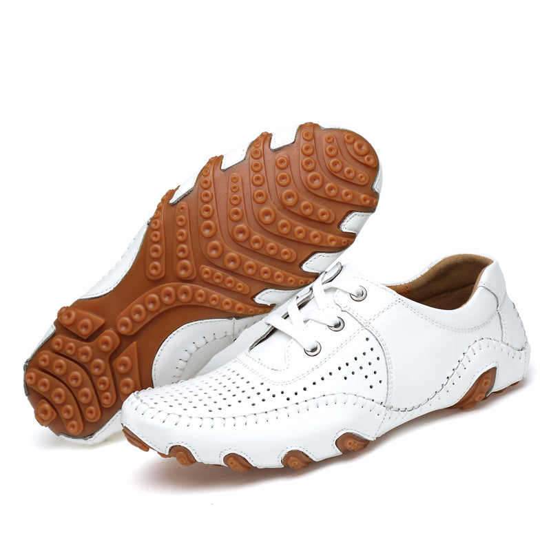 Men Leather Golf Shoes Spring Summer Comfortable Sport Training Sneakers for Golf Big Size 38-46 Mens Golf Sneakers Leather