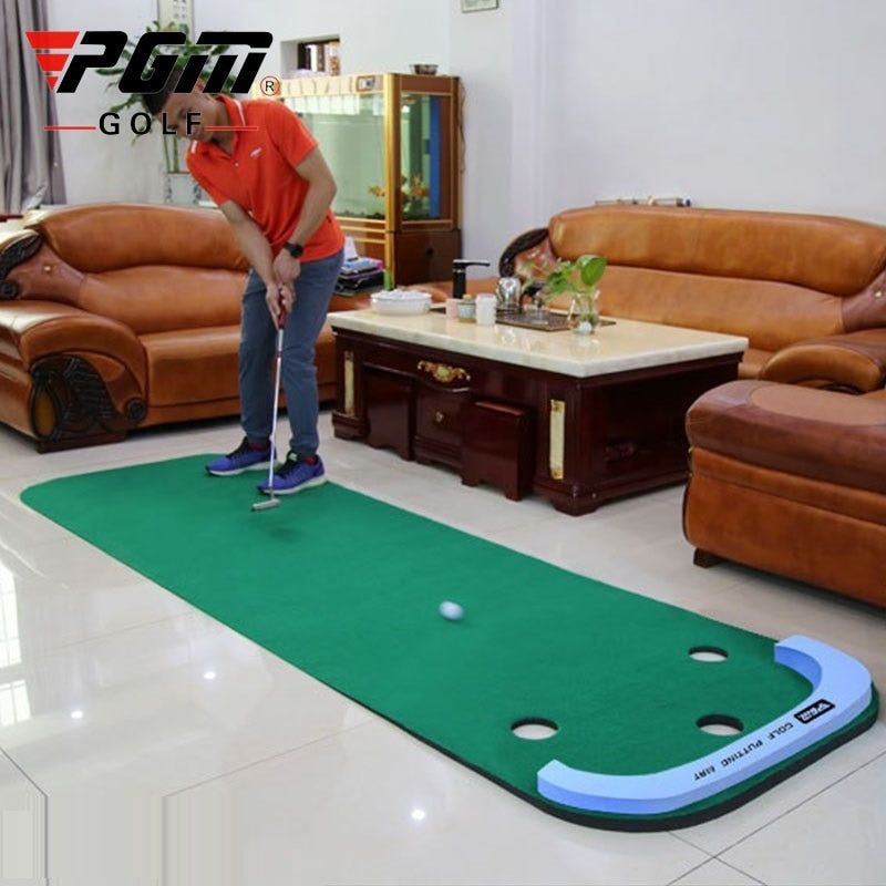 PGM Golf Putter Putting Trainer Indoor Mini Golf Equipment Training Aids Green Fairway Practice Exercises Blanket Kit Mat D0894